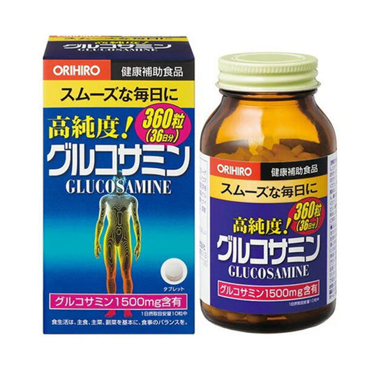 ORIHIRO High Purity Glucosamine Tablets 36-Day Supply 360 Tablets Bottle