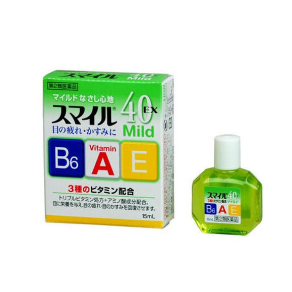 LION獅王 Smile40 EX mild 眼藥水 溫和型眼藥水 15ml瓶 清涼感2