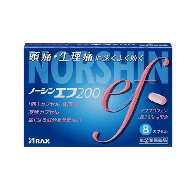 NORSHIN ef200 special medicine for headache and menstrual pain 8 capsules