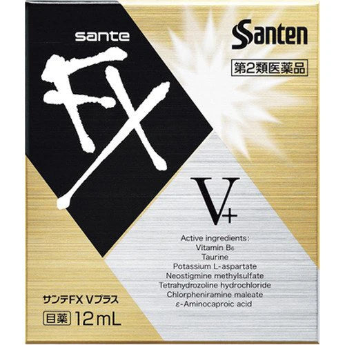 Santen Pharmaceutical FX V+ Golden Eye Drops 12ml Bottle Cooling Feel 5+